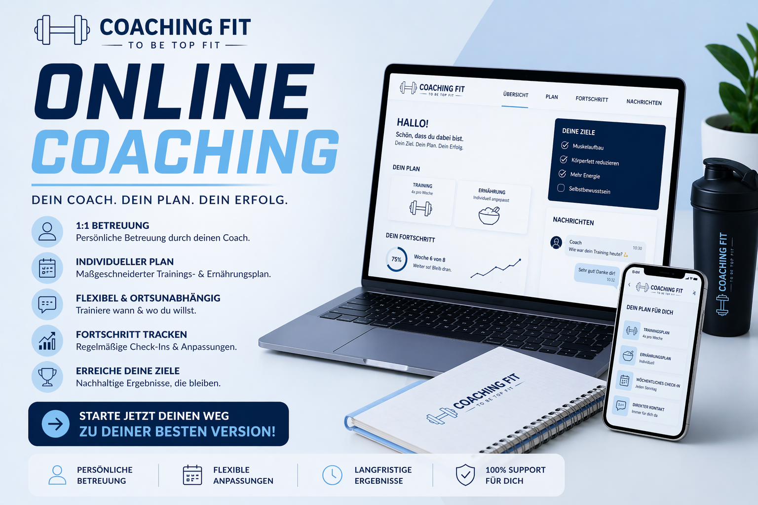 Online Coaching für 3 Monate